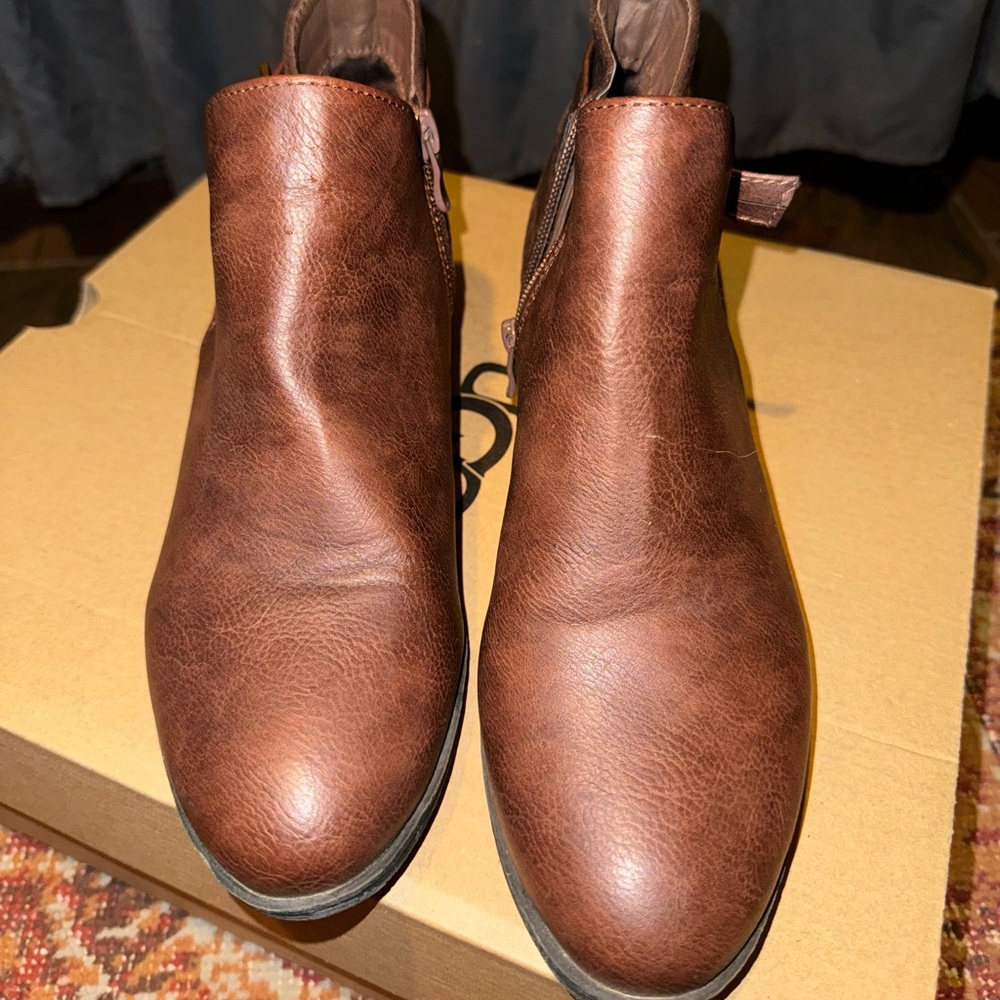 Brown booties